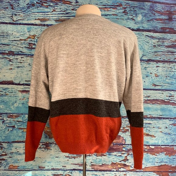 Warehouse One Crew Neck Colour Block Sweater - Picture 6 of 7